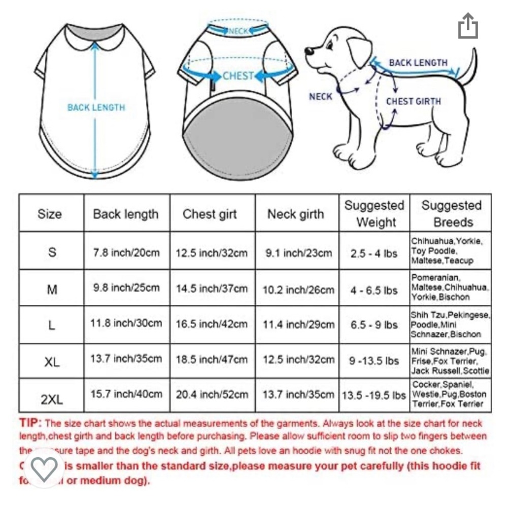 Dog PJS Clothes for Small Dogs Girl Puppy Pajamas - Picture 7 of 7